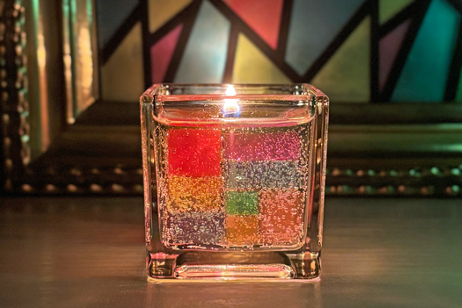 純喫茶の灯りセット【クリームソーダとステンドグラス】